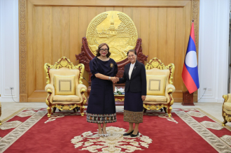 Vice President Pany Receives Outgoing Indonesian Ambassador